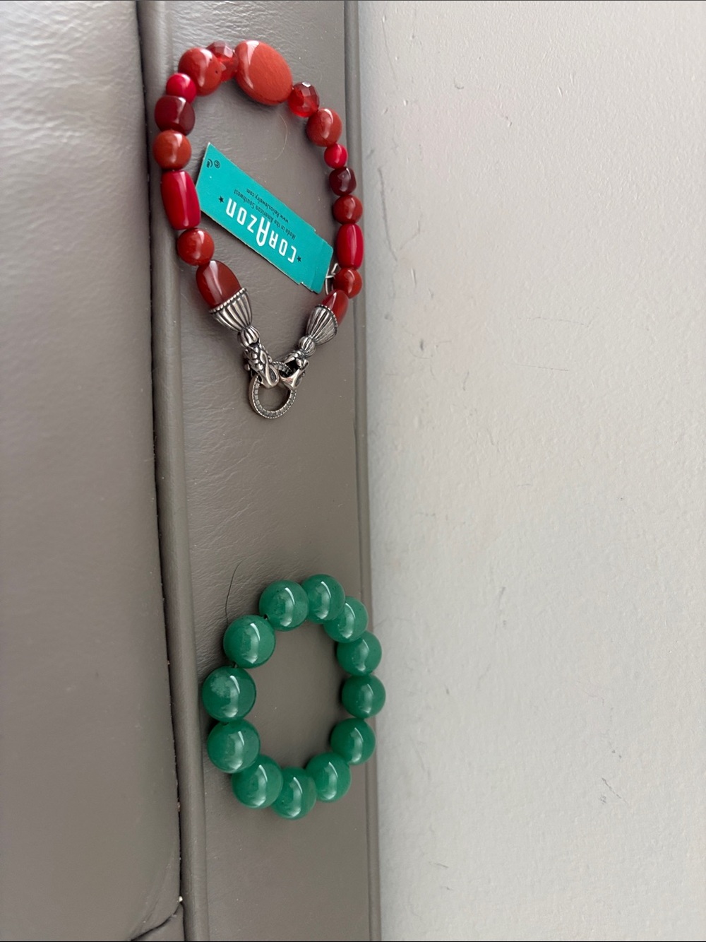 Corazon and Jade bracelets